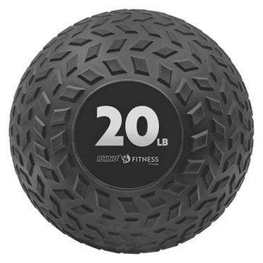 20 lbs Rhino Fitness Slam Ball, Black