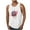 White, variant on WREESH Men's Sleeveless Tank Top Summer Casual Wear with Round Neck and Graphic Detail White