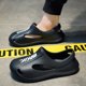thumbnail image 5 of Sandalias De playa EVA Likrtyny Plataforma transpirable Parte inferior gruesa suave Hombres Mujeres 37-38 Negro, 5 of 7