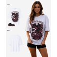 thumbnail image 4 of G West Women Daredevil Oversized T-Shirt Black Size- 3XL, 4 of 4