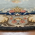 thumbnail image 4 of SAFAVIEH Bergama Payton Oriental Wool Area Rug, Light Blue/Ivory, 4' x 4' Round, 4 of 11