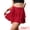 Red, variant on DARING DIVA Women's with Ruffled Hem and Elastic Tie Waist X-Small Red
