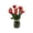 A, variant on Handmade (Glaze) Flower Bouquet Desktop Decoration, Art Glass Artificial Flowers, Crystal Shine Home Office Accent 2inch 2inch