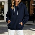 thumbnail image 2 of Njagoc3 Women Hoodies Sweatshirts Sweaters Hooded Oversized Long Sleeve Crewneck Shirts Fall Winter Outfits Pocket, 2 of 6