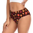 thumbnail image 2 of Bingfone fall Maple leaf for Women's Underwear Full Coverage Seamless Panties Soft Stretch Boxer Briefs-Small, 2 of 6