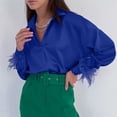 thumbnail image 2 of Blusa de manga larga con cuello en V para mujer Fridja  czfsfas4612, 2 of 9