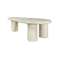 thumbnail image 4 of Meridian Furniture Sassari Travertine Travertine Finish Concrete Coffee Table, 4 of 6