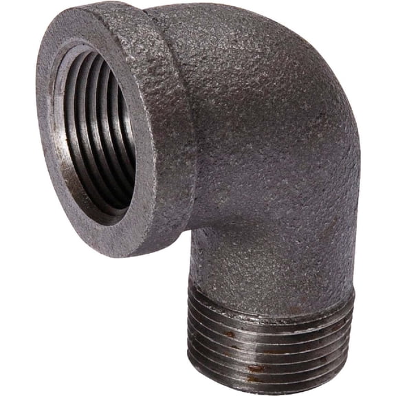 Mueller Streamline 90 Degree Street Elbow Black Iron Pipe Fitting - 3/8 In.