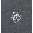 thumbnail image 2 of Pink Dolphin Men's Wave Zip Up Activewear Hoodie Jacket (Medium, Charcoal/White), 2 of 3