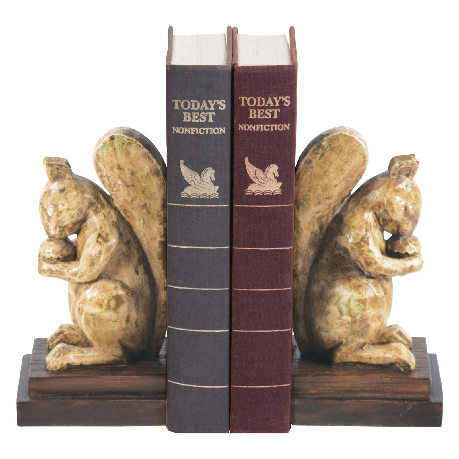 ASDDD Decorative Book Holders Bookends 1 Pair of Retro Elk Art Table Bookends Universal Non-Slip Resin Bookends for Bookshelf Decoration Bookends Book Ends