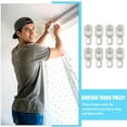 thumbnail image 2 of Beaupretty 50Pcs Heavy Duty Curtain Track Roller White Resistant Rust Curtain Track Accessories, 2 of 8