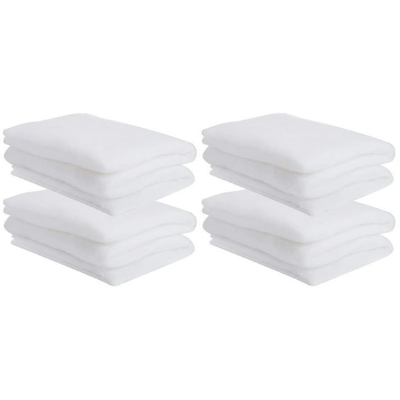 BERTDOMD 4-Pack Thick White Artificial Snow Blankets for Christmas Holiday Decoration