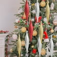 thumbnail image 4 of 4Pcs Christmas Four Leaf Urchin Pendant Shiny Design with Hanging Hole Long Lasting Wide Application Small Christmas Tree Decorations, 4 of 10
