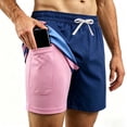thumbnail image 2 of REDESS Mens Swim Trunks with Liner, Mens Athletic Running Workout Shorts 6" Inseam, Sizes S-2XL, 2 of 8