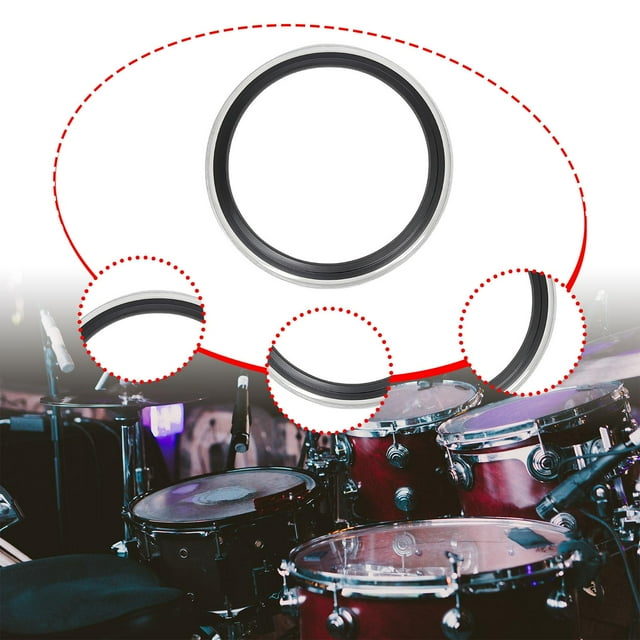 Drum Damperner anillo anillo de profesional, accesorios de percusión reemplazo del amortiguador de batería para la grabación de , 22.05inch 22.05 pulgadas