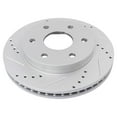 thumbnail image 5 of TRQ Performance Drilled & Slotted Brake Rotor & Metallic Pad Front & Rear Kit, 5 of 6