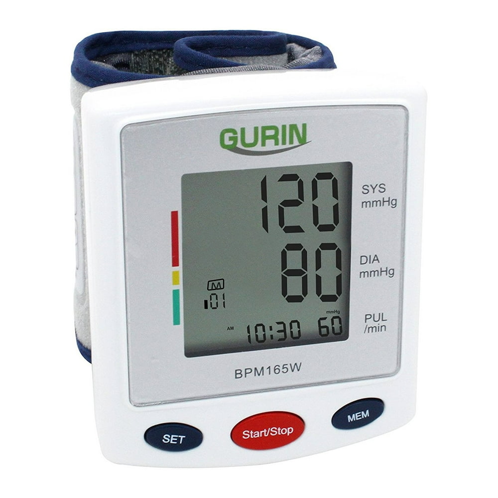 Gurin BPM165W Pro Series Wrist Digital Blood pressure Monitor With