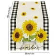 thumbnail image 3 of Cinvoph Christmas Table Runner Plaid Flower Table Runners Xmas Seasonal Holiday Table Decorations for Dinning Home Party Decor 13"x72", 3 of 6