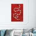 thumbnail image 2 of Wynwood Studio 'Crimson Snake' Animals Wall Art Canvas Print - Red, Black, 16" x 24", 2 of 2