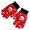 Red, variant on Ticikt Women Christmas Printed Knit Gloves, Touch‑Screen Compatible Warm Winter Knitted Gloves for Holiday Daily Wear