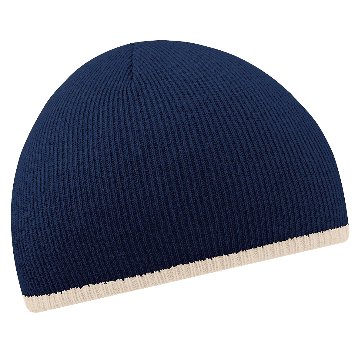 Beechfield  Two-Tone Knitted Winter Beanie Hat - image 2 of 2