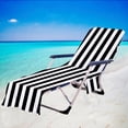 thumbnail image 4 of Prettyui Chair Cover Towel Bag Beach Chair Cover Striped Towel Beach Chair Towel Large Size 29.5*78.7 Inches (75*196 Cm), 4 of 5
