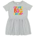 thumbnail image 3 of Inktastic Cutest Big Sister Girls Toddler Dress, 3 of 5