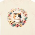 thumbnail image 4 of Inktastic Calico Kitten Cat Lover Wreath Girls Toddler T-Shirt, 4 of 5