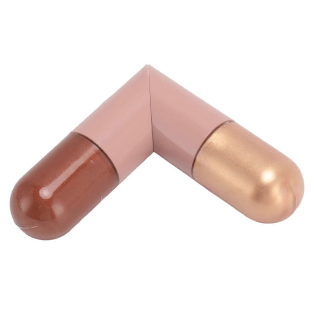Dual End Highlight Liquid Foldable Double Color Makeup Highlighter Body Face Contour Shadow Highlighter 03