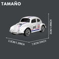 thumbnail image 2 of Carro De Juguete Control Remoto Escala 1:64 Vocho Escarabajo Color Blanco., 2 of 6