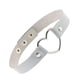 thumbnail image 4 of Collar colorido Jumpingount multicolor dulce regalo cumpleaños cuero gargantillas ropa para el cuello Curb brillante corazón Gargantilla Plata, 4 of 6