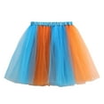 thumbnail image 5 of And Plaid Skirt Toddler Womens Button Pencil Skirt Pleated Tennis Dark Asymmetrical Ruffle Mini Womens Pleated Mini Women's Flowy Mesh Tutu For Casual Performance Play Blue S, 5 of 5