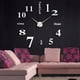 thumbnail image 2 of Moderno Bricolaje De Reloj De Pared Grande 3D Espejo Superficie Calcomanías Decorativas Caseras NO. Plata Soledad Reloj de pared 3D, 2 of 10