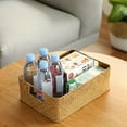 thumbnail image 1 of CNKOO Handmade Seaweed Storage Basket Woven Storage Box with Handle for Home Kitchen Office, 1 of 6