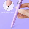 thumbnail image 3 of 2Pcs Retractable Fountain Pen Extra Fine Nib Thermal Erasable Fountain Pen Set includes Fountain Pens with Ink Converter - Purple+pink, 3 of 5