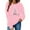 Pink, variant on Guzom Womens Christmas Sweatshirt 100% Polyester - Pink Tree & Gift Graphic, Relaxed Fit, White, XS-XL for Holiday Outings & Loungewear,Size S
