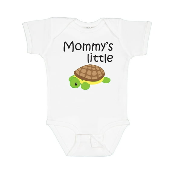 Inktastic Mommy's Little Turtle Boys or Girls Baby Bodysuit