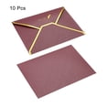 thumbnail image 3 of Unique Bargains V Flap Envelopes, Invitation, 10 Pack, Wine Red, 3 of 5