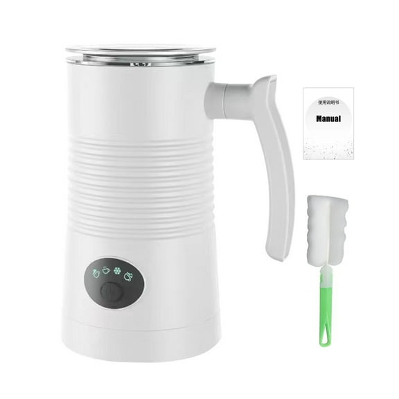 AQRS Electric Milk Frother Automatic Warm Cold Foam Maker Large Capacity Low Noise Dishwasher Safe Easy to Clean Coffee Hot Chocolate Maker Machine