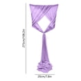 thumbnail image 3 of AUNVITO Beautiful Gauze Chair Back Flower Chair Sash 8 x 108 Inch No Accessory for Wedding Party Home Decoration and Event Styling, 3 of 6