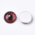 thumbnail image 3 of 1Bag Flat Back Glass Cabochons Dome/Half Round with Dragon Eye Pattern Mixed Color, 3 of 3