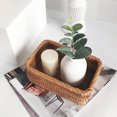 thumbnail image 3 of mmirethe Hand-woven Rattan Basket Fruit Snack Cosmetic Rectangular Shape Storage Box Table Case Kitchen Living Room Organizer M/25*17*8CM, 3 of 6