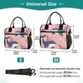 thumbnail image 2 of Ckdifva Whales and Snow Cooler Bag Cooler Cooling Tote Lunch Bag Lunch Box Front Pocket with Shoulder Strap, 2 of 6