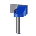 thumbnail image 1 of Unique Bargains 28mm Dia 8mm Shank Bottom Cleaning Router Bit 2 Flutes Carbide Tipped Cutter Uncoated for Woodworking, 1 of 5