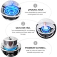 thumbnail image 2 of 1Pc Kitchen Gas Stove Windshield Gather Fire Energy-saving Hood Silver, 2 of 9