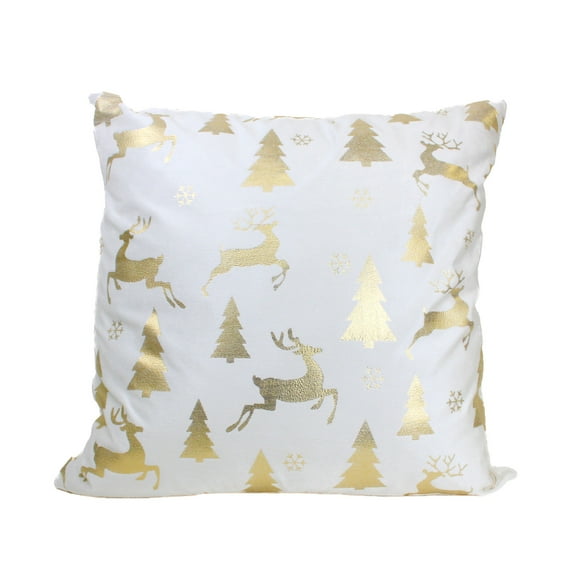 Harkaari, Luminescent Metallic Christmas Print Pillow