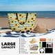 thumbnail image 5 of Easygdp Blue White Striped Sunflower A Bolsa de Viaje de Playa de Gran Capacidad, Bolsa Tote Perfecta para la Playa, Escapadas de Fin de Semana y Viajes, 5 of 7