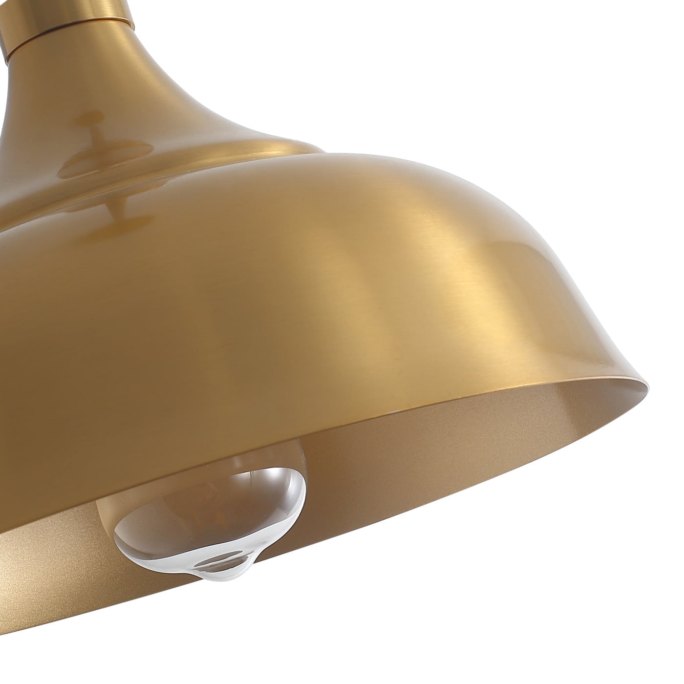 Aiwen Modern Gold Finish Dome Shade Pendant Lamp Classic Home Decor Light Fixture