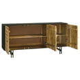 thumbnail image 3 of Aminah 3-door Wood Accent Cabinet Natural and Black, 3 of 14