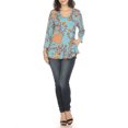 thumbnail image 2 of White Mark Women's Vibrant Boho Swing Top, 2 of 6